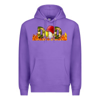 Purple Baseball And Softball Dad Libbey Glass Premium Hoodie - BundleAndBundleShop
