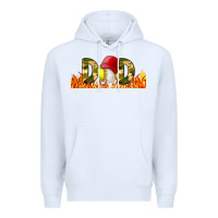White Baseball And Softball Dad Libbey Glass Premium Hoodie - BundleAndBundleShop