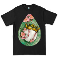 Black baseball and western roses teardrop  6 Premium Tee - BundleAndBundleShop