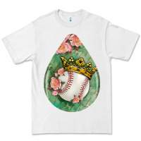 White baseball and western roses teardrop  6 Premium Tee - BundleAndBundleShop