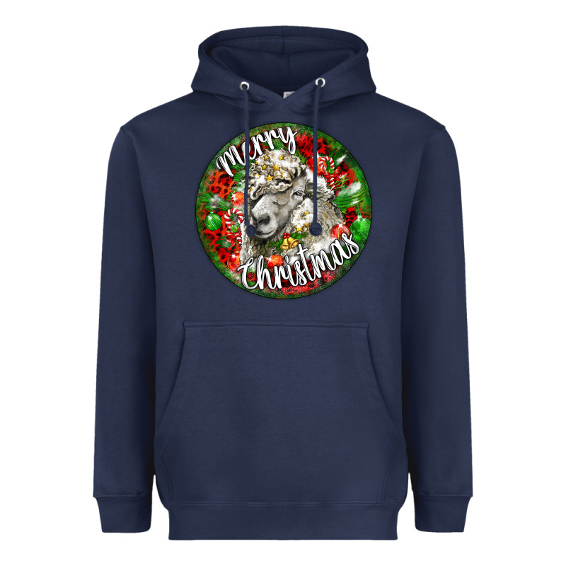 Christmas Lincoln Sheep Heavyweight Hoodie by LillyAllenDesigns | Teevron