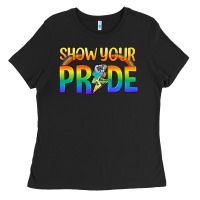 Black Lgbtq Show Your Pride With Rainbow Ladies Tee - BundleAndBundleShop