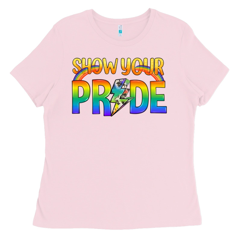 Lgbtq Show Your Pride With Rainbow Ladies Tee by BundleAndBundleShop | Teevron