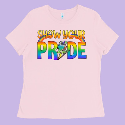 Lgbtq Show Your Pride With Rainbow Ladies Tee Designed By Bundleandbundleshop