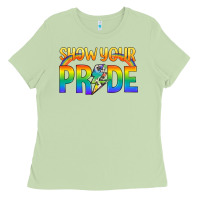 Matcha Lgbtq Show Your Pride With Rainbow Ladies Tee - BundleAndBundleShop