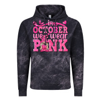 Cloud Black In October We Wear Pink with Gnome Vintage Hoodie - texasbilliewilder