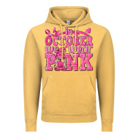 Vintage Mustard In October We Wear Pink with Gnome Vintage Hoodie - texasbilliewilder
