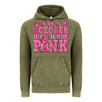 Vintage Olive In October We Wear Pink with Gnome Vintage Hoodie - texasbilliewilder