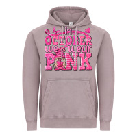 Vintage Zinc In October We Wear Pink with Gnome Vintage Hoodie - texasbilliewilder