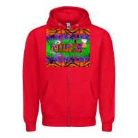 Red halloween nurse tumbler Zipper Hoodie - BundleAndBundleShop