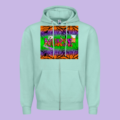 Halloween Nurse Tumbler Zipper Hoodie Designed By Bundleandbundleshop