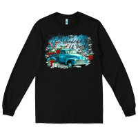 Black its the wonderful time of the year truck Long Sleeve Tee - CowGirlArtShop