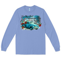 Colony Blue its the wonderful time of the year truck Long Sleeve Tee - CowGirlArtShop