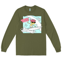 Army Green Rocket Power Otto Woogidy Woogidy Surfs Up Long Sleeve Tee - tuanDangUi