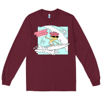 Burgundy Rocket Power Otto Woogidy Woogidy Surfs Up Long Sleeve Tee - tuanDangUi