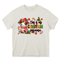 Cream this is my  christmas pyjama Heavy Core Tee - MaliasSmallBusiness