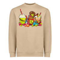Mushroom Softball Coffee Cups Heavyweight Sweatshirt - FaDigitalArtStudio