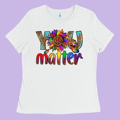 Lgbtq You Matter With Leopard Ladies Tee Designed By Bundleandbundleshop