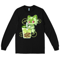 Black sprigatito matcha bubble classic . Long Sleeve Tee - tuanDangUi