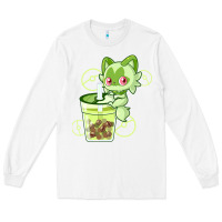 White sprigatito matcha bubble classic . Long Sleeve Tee - tuanDangUi