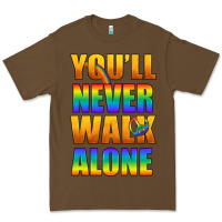 Cacao Lgbtq You'll Never Walk Alone With Peace Premium Tee - BundleAndBundleShop