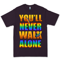 Plum Lgbtq You'll Never Walk Alone With Peace Premium Tee - BundleAndBundleShop