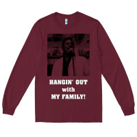 Burgundy hangin' out with my family (birdemic) Long Sleeve Tee - tuanDangUi