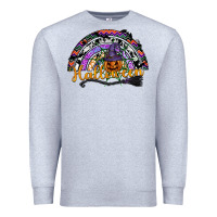 Heather Grey Halloween Premium Sweatshirt - SublimationCraftShop