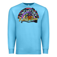 Ocean Blue Halloween Premium Sweatshirt - SublimationCraftShop