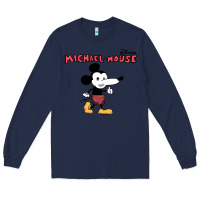 Navy michael the mouse Long Sleeve Tee - tuanDangUi