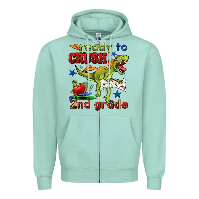 Ready To Crush 2nd Grade Zipper Hoodie by BundleAndBundleShop | Teevron