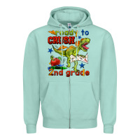 Seafoam ready to crush 2nd grade Zipper Hoodie - BundleAndBundleShop