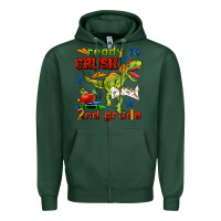 Sports Green ready to crush 2nd grade Zipper Hoodie - BundleAndBundleShop