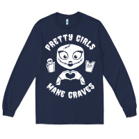 Navy pretty girls make graves Long Sleeve Tee - tuanDangUi