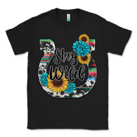 Black western stay wild horsesho Classic Tee - RanaPortraitStore