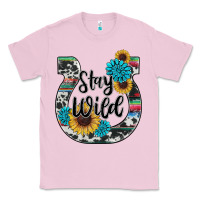 Bubblegum Pink western stay wild horsesho Classic Tee - RanaPortraitStore
