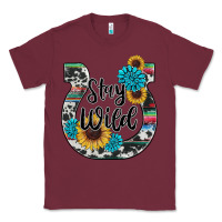 Burgundy western stay wild horsesho Classic Tee - RanaPortraitStore