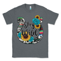 Charcoal Heather western stay wild horsesho Classic Tee - RanaPortraitStore