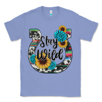 Colony Blue western stay wild horsesho Classic Tee - RanaPortraitStore
