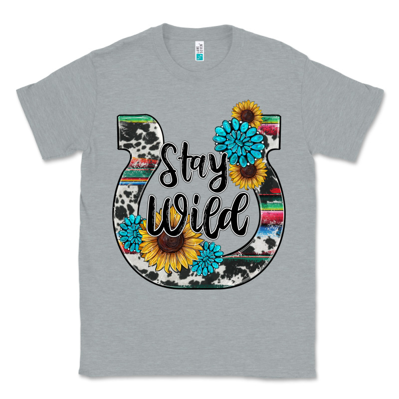 Western Stay Wild Horsesho Classic Tee by RanaPortraitStore | Teevron