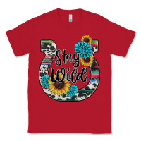 Red western stay wild horsesho Classic Tee - RanaPortraitStore