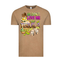 Vintage Coffee He Don't Love Me Like Tequila Does Vintage Tee - texasbilliewilder