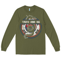 Army Green Tang Soo Do Hoodie Martial Arts Gift Dragon Korean Long Sleeve Tee - tuanDangUi