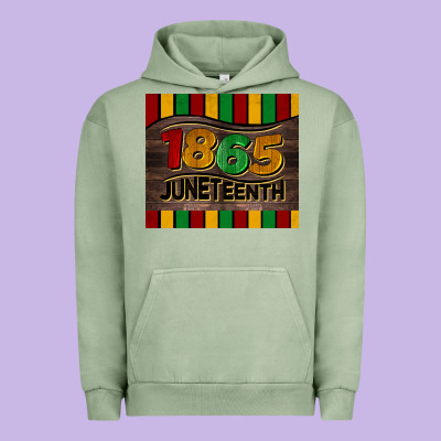 1865 Juneteenth Tumbler Urban Hoodie Designed By Barkaloodesign