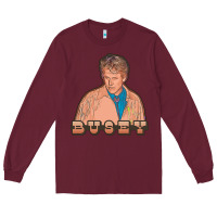 Burgundy gary busey Long Sleeve Tee - tuanDangUi