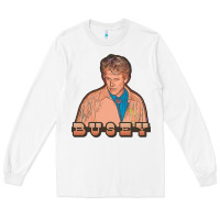 White gary busey Long Sleeve Tee - tuanDangUi