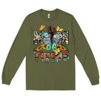 Army Green mom of twins boys mother's day Long Sleeve Tee - CowGirlArtShop