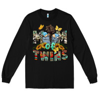 Black mom of twins boys mother's day Long Sleeve Tee - CowGirlArtShop