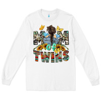 White mom of twins boys mother's day Long Sleeve Tee - CowGirlArtShop