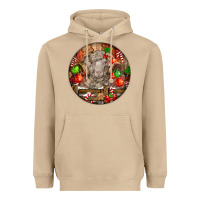 Mushroom Christmas Merino Wool Sheep Heavyweight Hoodie - LillyAllenDesigns